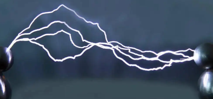 靜電現象示意圖
